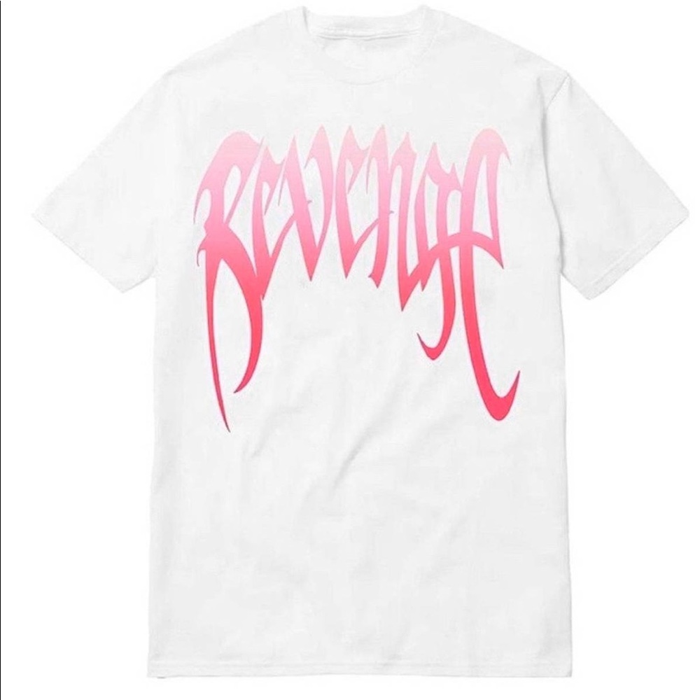 Revenge pink white small t shirt